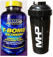 MHP T‑Bomb 3Xtreme 168 Tablets + MHP Shaker 25 oz