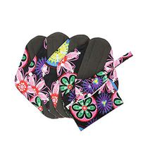 Coedfa Reusable Pads， Reusable Waterproof Bamboo， Sanitary Pad, Reusable Washable Cloth Menstrual Pads/Super-Absorbent, Soft and Comfortable (C)