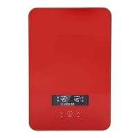 Instant Water Heater, 220V 8500W Tankless Instant Electric Hot Water Heater Electric Tank Constant Temperature Water Heater for Home Bathroom Shower(Red)