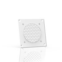 AC Infinity White Ventilation Grille 4", for PC Computer AV Electronic Cabinets, Replacement Grille for AIRPLATE S1, can Mount one 80mm Fan