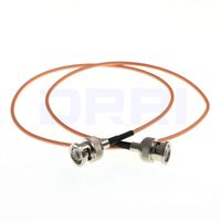 DRRI BNC Male to BNC Male 50-Ohm RG316 Coax Low Loss RF Cable HD SDI Video Cable (1M)