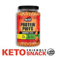 Twin Peaks Low Carb, Keto Friendly Protein Puffs, Margherita Pizza (300g, 21g Protein, 2g Carbs)