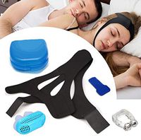 Snoring Recovery & Prevention Kit - Quality Nights Sleep Solution - Anti Snore Devices Including Chin Strap/Ventilator/Nasal Inserts/Case