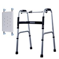 Folding Walker Multifunctional Walker Standing Walking Frame Elderly Disabled Rehabilitation Equipment Lower Limb Trainer Standard Walker