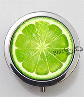 BlackKey Lemon Fruit 3-Compartment Decorative Pocket Gift Box Case Organizer for Pill, Color 1 -2334