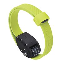 OTTOLOCK Steel & Kevlar Combination Bike Lock | Lightweight, Compact, Durable Design | Ideal for Serious Road Cyclists (Flash Green, 18 inch)
