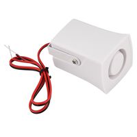 Mini Wired Siren Horn, Ear Piercing Indoor Siren Wired Mini Horn Alarm 120dB DC 12V Home Security Sound Alarm System