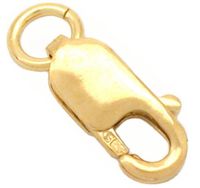 4pcs 14k Gold on Sterling Silver Trigger Lobster Clasps 10mm Connectors for Jewelry Craft Making Findings SS250-10