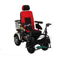 TX Electric Wheelchair Folding Super Light Automatic Multifunctional Elderly Disabled 4 Wheeled Scooter with Carrying Basket, Lithium Battery
