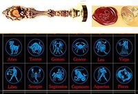 MNYR Scorpio Constellation Wax Seal Stamp Retro Rose Gold Metal Handle Wedding Invitation Card Stationary Envelope Exceptional Gift Idea Custom Company Logo Wax Seal Sealing Stamp Wax Stick Kit