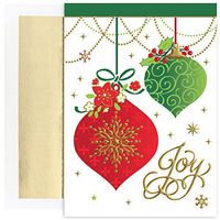 Masterpiece Studios Christmas Ornament Boxed Holiday Cards, Set of 18