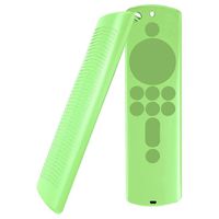 Simplylinfor Amazon Fire TV Stick 4K TV Remote Silicone Luminous Case Protective Cover (Green)