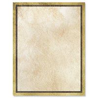 Brushed Fresco Letter Papers - Set of 25, Graduation Stationery Papers, 8 1/2" x 11", Compatible Computer Paper, Award letterhead, Achievements, Recognition, Announcements