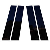 Ferreus Industries Piano Black Pillar Post Trim Cover fits: 2008-2014 Dodge Avenger All Models PIL-102-GB