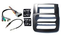 Double Din Dash Kit for Installation of Aftermarket Radio Stereo with Infinity System Compatible with 2002-2005 Dodge Ram (Grey)