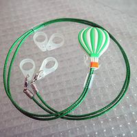 BTE Hearing Aids Protection & Security Clip Anti-Lost Cord Portable Hang Rope (H.A.Balloon) (Green)