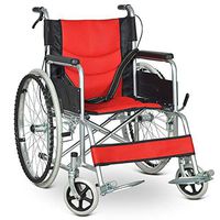 ChenCheng Wheelchair Folding Steel Structure Elderly Scooter Trolley Medical Supplies (Color : B)