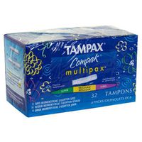 Tampax Compak Tampons Multipax 32-Count