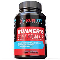 Runner's Beet Powder - Boosts Endurance, Energy, VO2 Max - Natural and Long Lasting - Run Faster for Longer - Made in The USA.