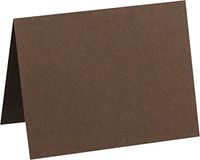 A6 Folded Card (4 5/8 x 6 1/4) - Chocolate (1000Qty) | Perfect for Personal Stationery, Invitation Suite Inserts, Casual Correspondence and much more! | EX5030-17-1M