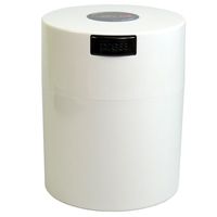 Coffeevac 1/2 lb - The Ultimate Vacuum Sealed Coffee Container, White Cap & Body