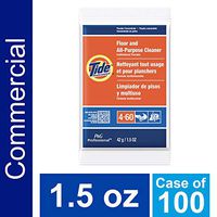 Floor and All-Purpose Cleaner from Tide Professional, Bulk Multi-Surface Powder for Floors and Walls, Commercial Use, Phosphate Free, 1.5 oz. Packets (Case of 100)