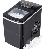 Antartic Star Countertop Portable Ice Maker Machine with Self-clean Function, 9 Ice Cubes Ready in 8 Minutes,Makes 26 lbs of Ice per 24 hours,with LCD Display