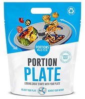 Portions Master All in One Plate | Diet Weight Loss Aid | Food Management & Servings Control (All in One)