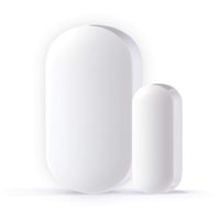 StarPoint Expandable Wireless Multi-Unit Long Range Doorbell Alert System, Extra Add-On Mini Window/Door Sensor, Model, White