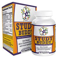 Study-Buddy (All-in-1) Supplement for Focus, Productivity & Memory Support - Natural Study Aid Pills/Supplements