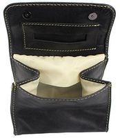 Tobacco Pouch"SHAG" | Made Of Buffalo Leather | Pipe Brown | By Alpenleder (Black)