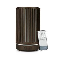 Aroma Diffuser Essential Oil Diffuser with Remote Control Ultrasonic Air Humidifier with Wood Grain 7-Color Led Night Light for Office Home Spa Yoga-Dark Remote Control