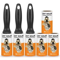 Lint Roller for Clothes - Pet Hair Remover Sticky Lint Rollers for Pet Hair Cat Dog (3 Lint Rollers and 6 Pack Refills)