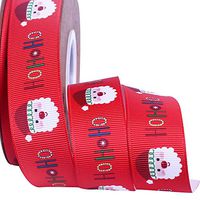 Ruipunuosi Ribbon Merry Christmas Letter Printing Ribbon for Gift Wrap Party Craft Decoration Christmas Gift Wrap Ribbon Christmas Supplies