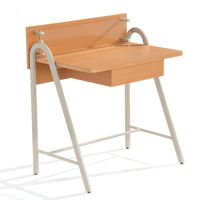 ProHT Small Computer Writing Desk with a Drawer,Compact Office Laptop/PC/Study/Table/Workstation Computer Desk for Small Place,CARB Certified (Beech Ivory 05002A)