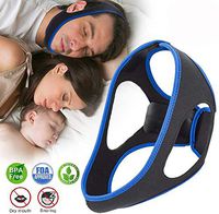 Emoly Upgraded Anti Snoring Chin Straps, Ajustable Stop Snoring Solution Snore Reduction Sleep Aids,Anti Snoring Devices Snore Stopper Chin Straps for Men Women Snoring Sleeping Mouth Breathers -Blue