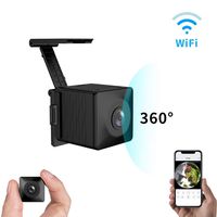 Kaisio 360° Wireless Security Camera,Support Remote Mobile Viewing and Storage WiFi 1080P Spy Camera with Night Vision Motion Detection Support Cloud Storage, Black