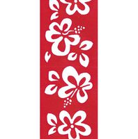 Offray Hibiscus Floral Craft Ribbon, 7/8-Inch Wide by 10-Yard Spool, Red