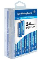 Westinghouse Alkaline AA Batteries (Bulk Pack 24 Count), Leak-Proof & Long-Lasting Technology Double A Primary Batteries with Lasting Power for High Drain Devices (Non-Rechargeable)