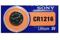 CR1216 Sony 3 Volt Lithium Coin Cell Battery (On a Card)