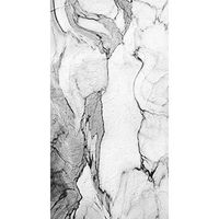 Club Pack of 192 Gray and White Venezia Marble 3-Ply Disposable Party Napkins 8"