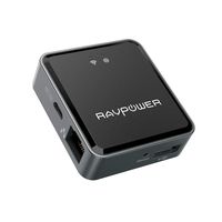 RAVPower Filehub, Wireless Travel Router N300, USB HDD Data Transfer Unit, DLNA NAS Sharing Media Streamer - TripMate Nano 2019 Version