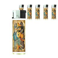 Refillable Electronic Lighter Set of 5 Pieces D-050 Egyptian Goddesses Epic