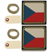 Flag of Czech Republic Kraft Gift Boxes Set of 2
