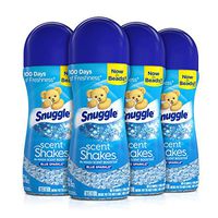 Snuggle Scent Shakes in-Wash Scent Booster Beads, Blue Sparkle, 9 Ounce (Pack of 4)
