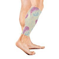 Leg Sleeve Cute Animal Ocean Sea World Whale Calf Sleeves 1 Pair for Men/Women Running/Cycling/Maternity/Travel/Ourdoor Activities