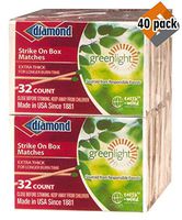 Diamond Greenlight Strike on Box Matches, 32 Count (Pack of 40)