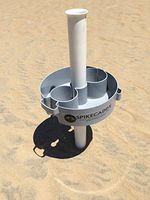 MAKO GREY - BEACHCADDY BEVERAGE & ACCESSORY HOLDER