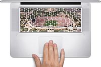 College Football Stadiums Macbook Keyboard Decals (Fits 13, 15 inch Air/Pro/Retina) by Compass Litho