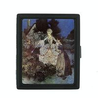 Perfection In Style Metal Cigarette Case Vintage Fairy Tale Design 012